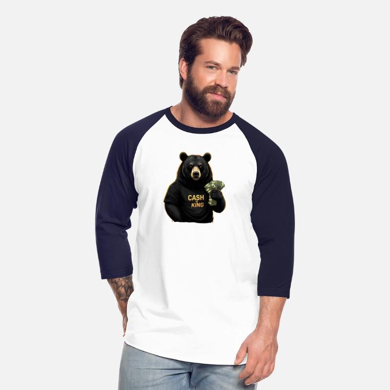 Cash Is King - Bear Stacking Money