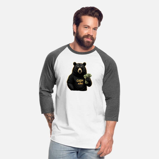 Cash Is King - Bear Stacking Money