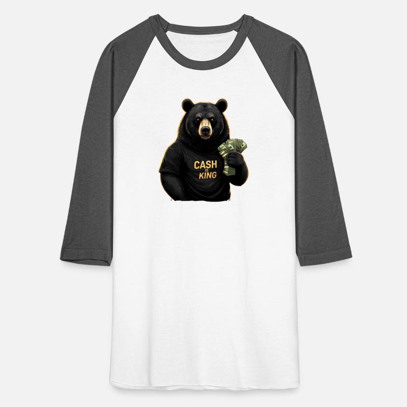 Cash Is King - Bear Stacking Money