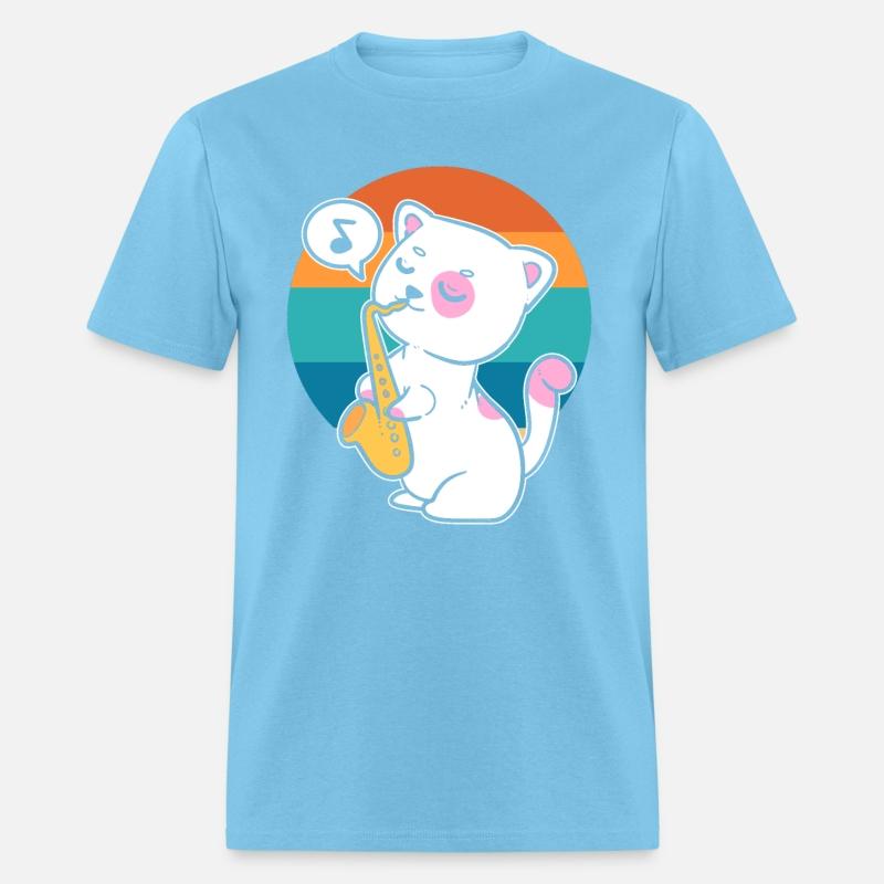 Cat Playing Saxophone Saxophonist