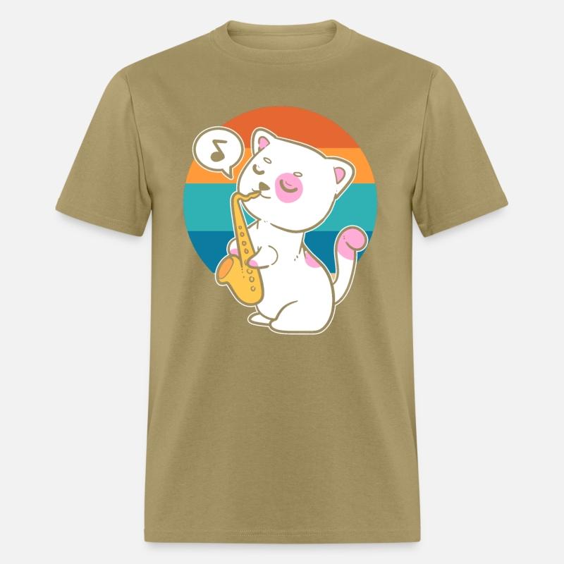 Cat Playing Saxophone Saxophonist