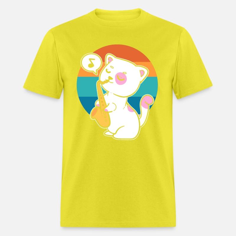 Cat Playing Saxophone Saxophonist