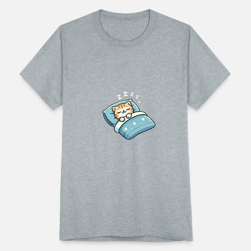 Cat Sleeping In Bed At Night Time