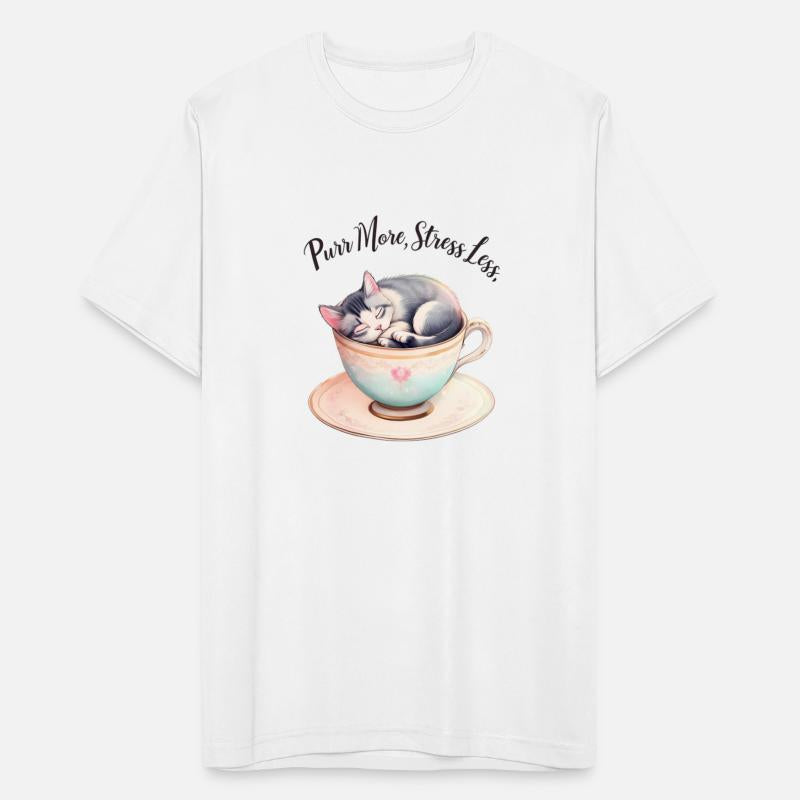 cat sleeping inside a teacup