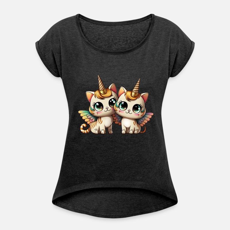 Cats sisters unicorn cat with wings child siblings