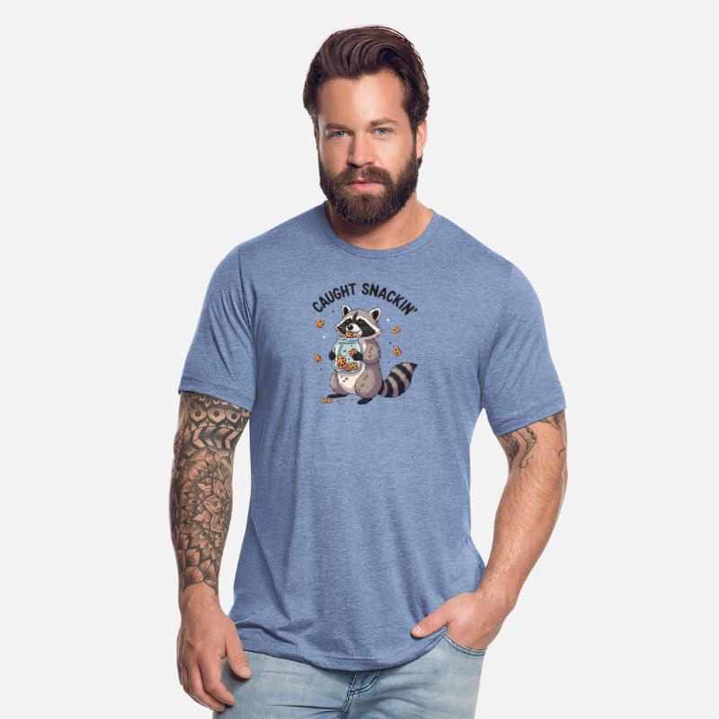 Caught Snacking Raccoon Illustration