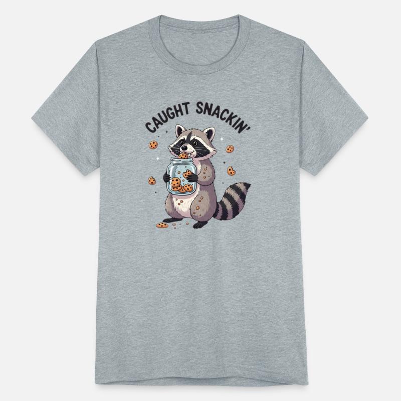 Caught Snacking Raccoon Illustration