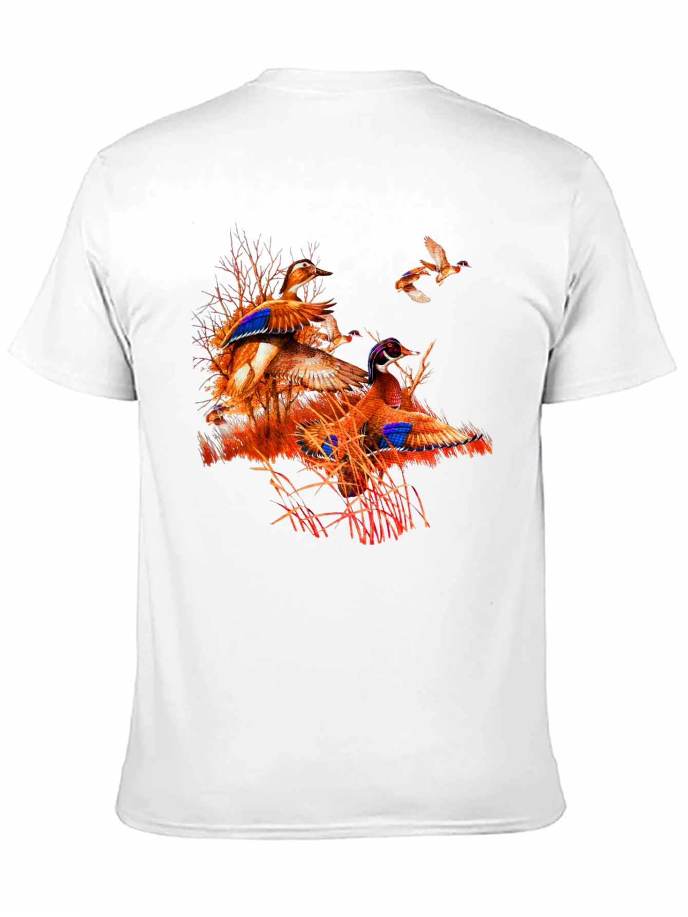 Duck Hunting Graphic Tee - Black Cotton Blend Shirt