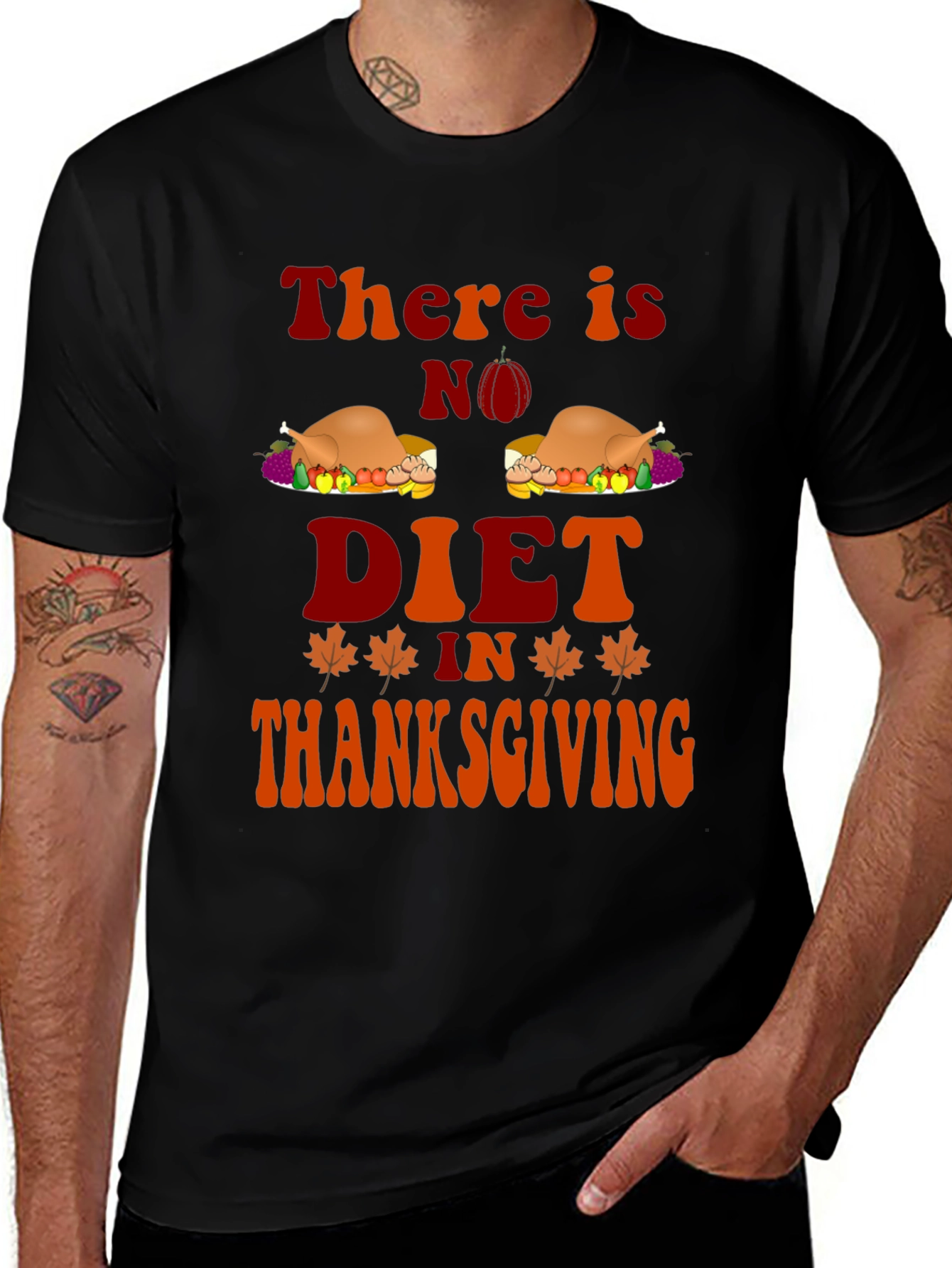 Thanksgiving Diet Graphic T-Shirt