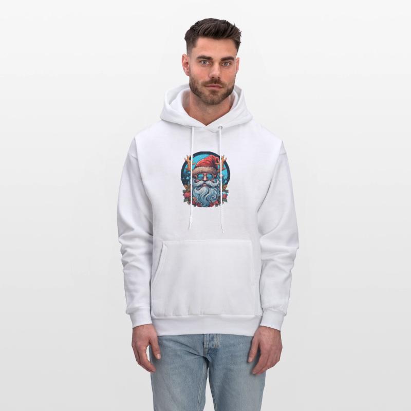 Chill Blue Santa with Antler Vibes