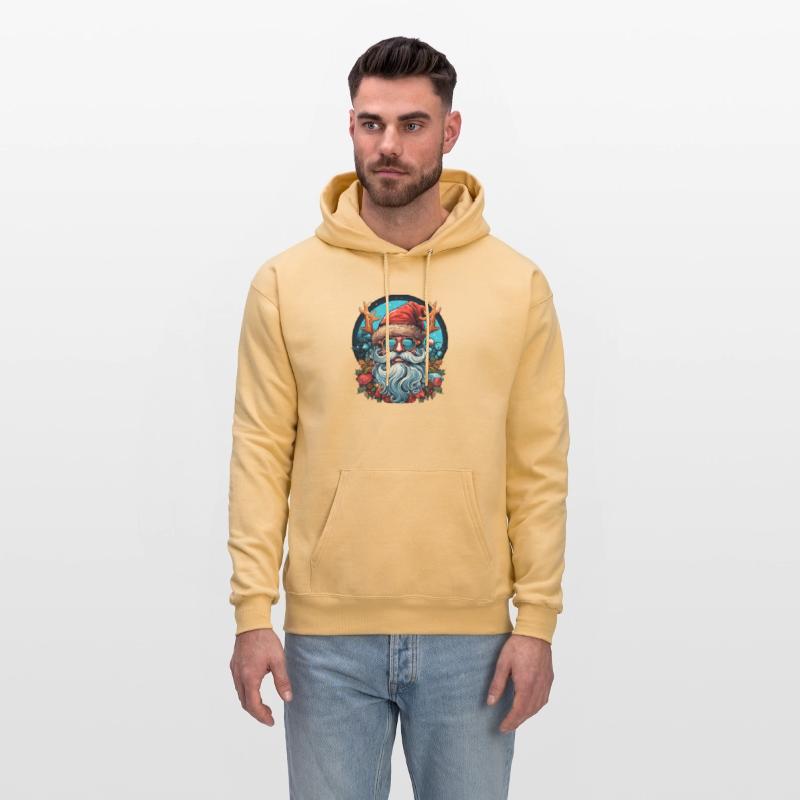 Chill Blue Santa with Antler Vibes