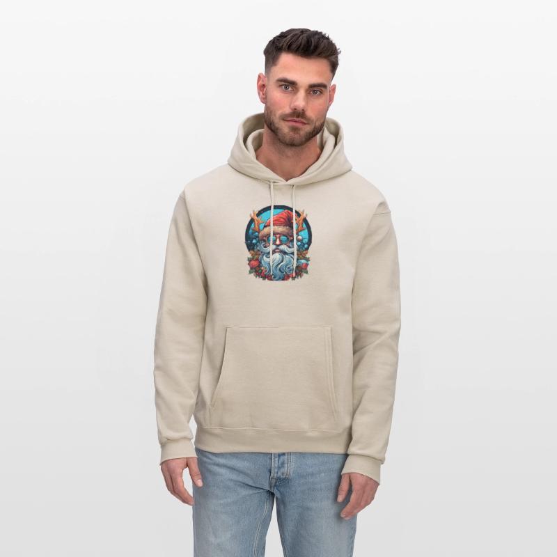 Chill Blue Santa with Antler Vibes