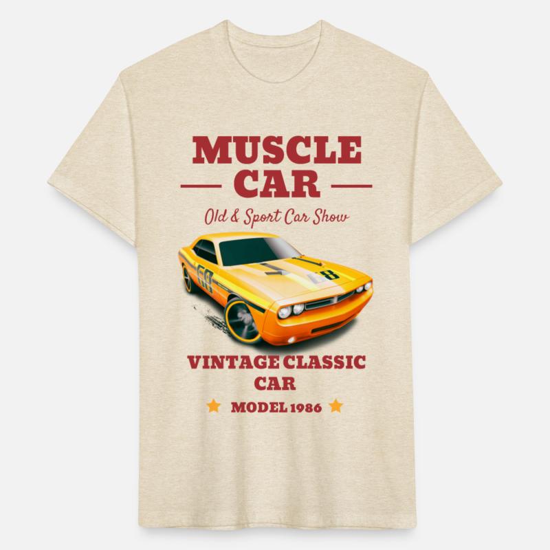 Classic Funny Muscle Car Graphic
