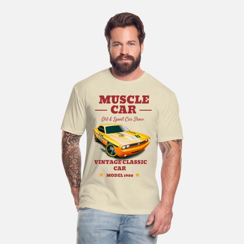 Classic Funny Muscle Car Graphic