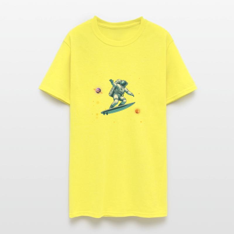 Comic Astronaut Surfer Surfboard