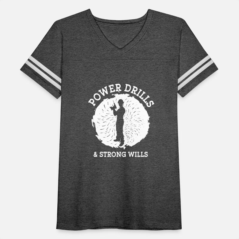 Construction worker power drills & strong wills