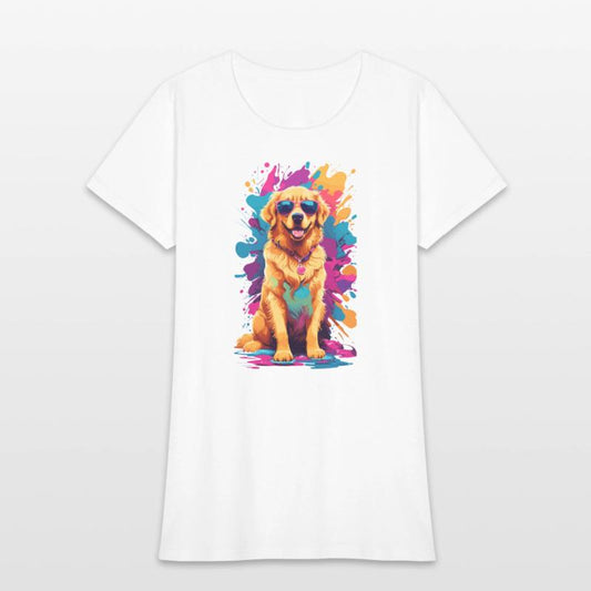 Cool Golden Retriever with Sunglasses