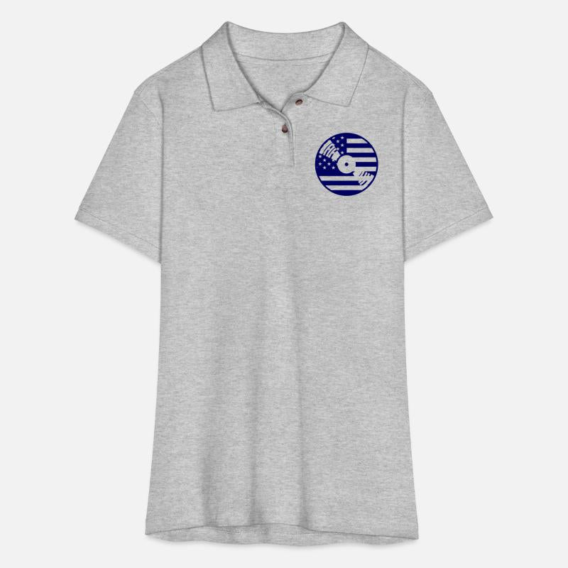 Cool USA Flag America Vinyl Music Record DJ Party