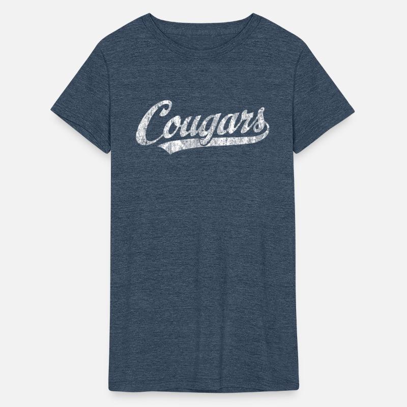 Cougars Mascot Vintage Sports Name
