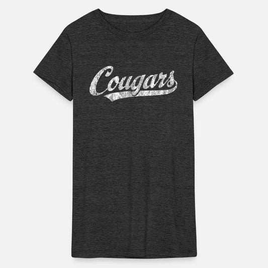 Cougars Mascot Vintage Sports Name