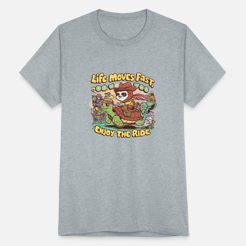 Cowboy Sloth Riding a Turtle Enjoy the Ride