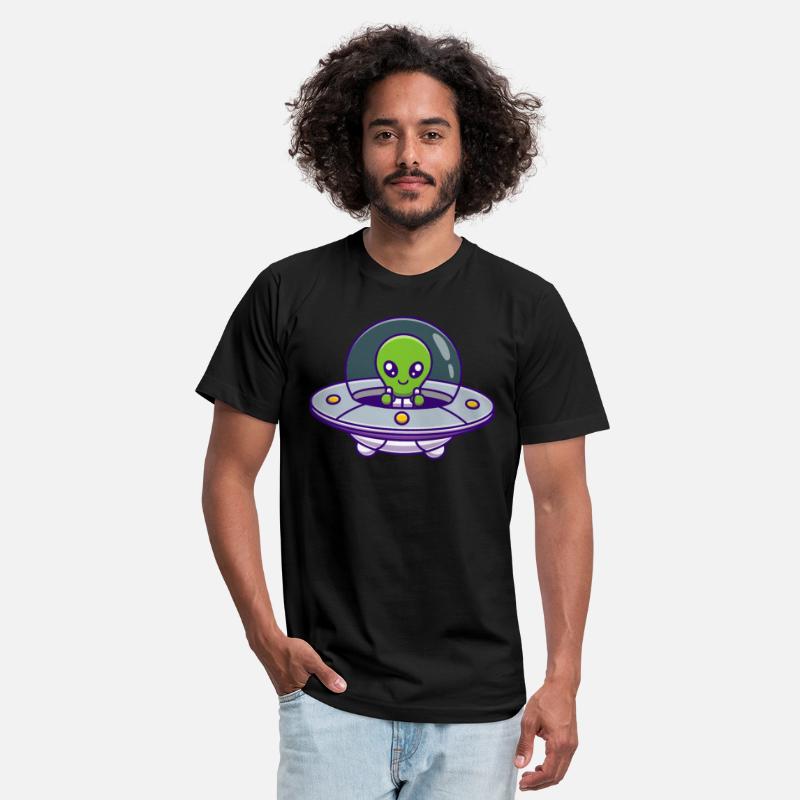 Cute Alien Space Ship Green