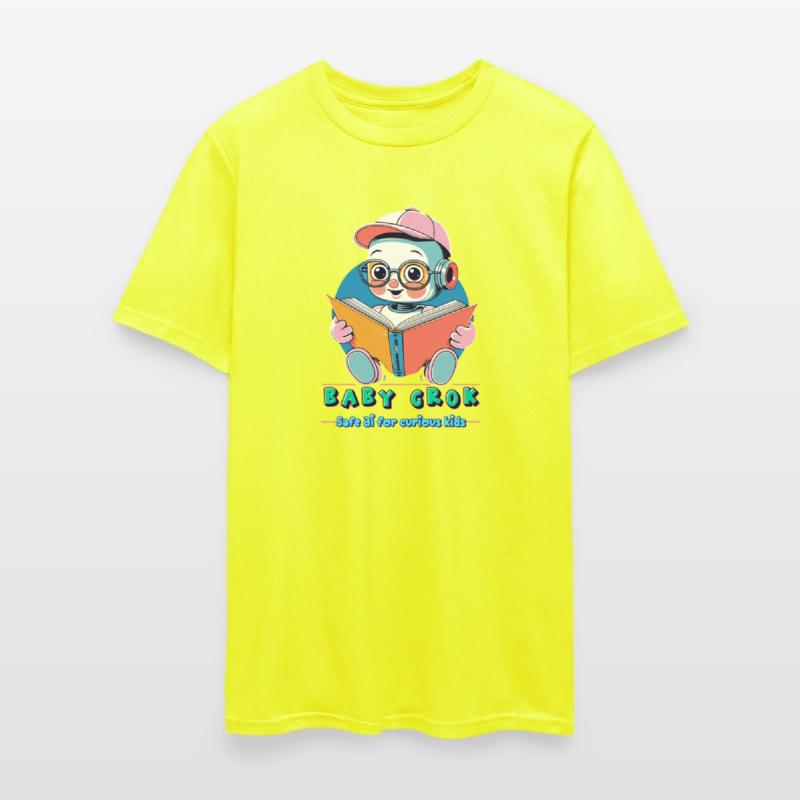 Cute Baby Grok Reading Design