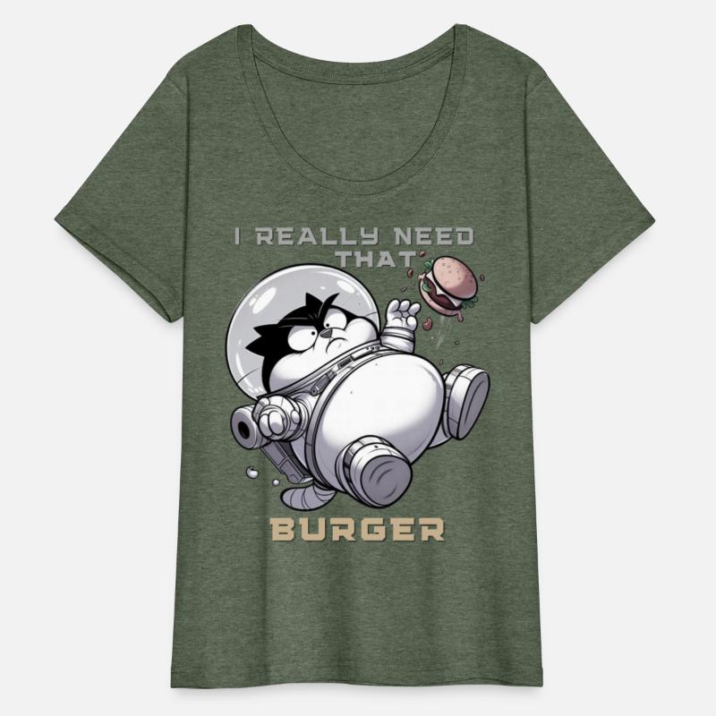 cute funny cat astro burger lover