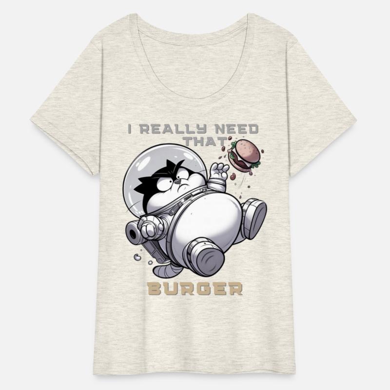 cute funny cat astro burger lover