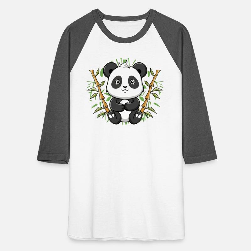 Cute panda and bamboo