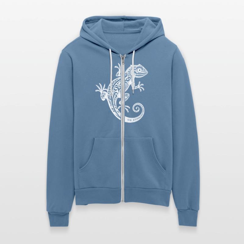 Cute Tribal Tattoo Gecko On The Wall