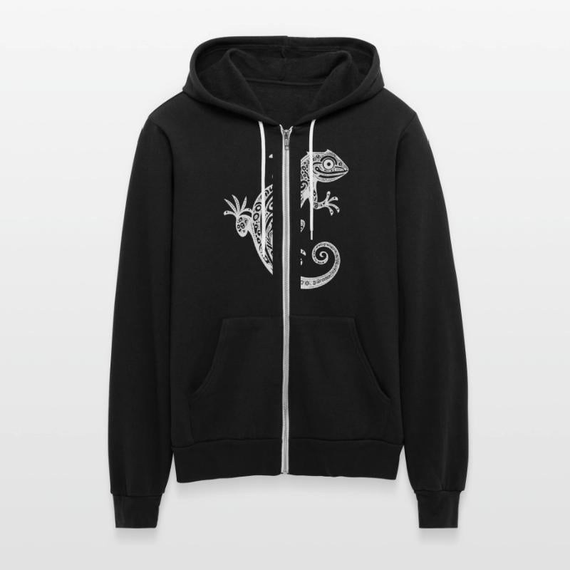 Cute Tribal Tattoo Gecko On The Wall