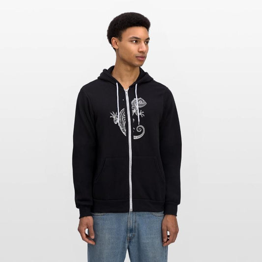 Cute Tribal Tattoo Gecko On The Wall