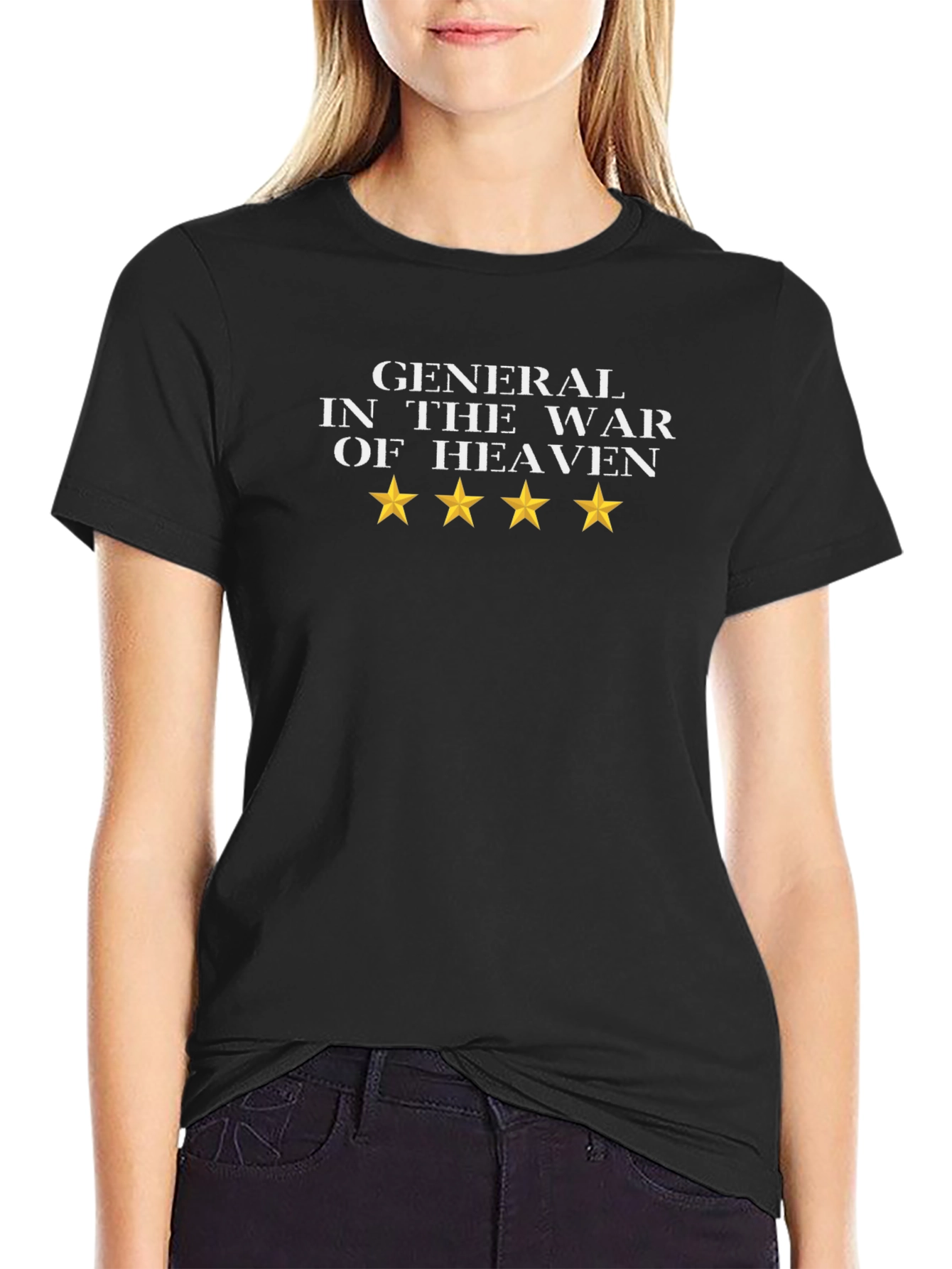 General in The War of Heaven Tee - Black