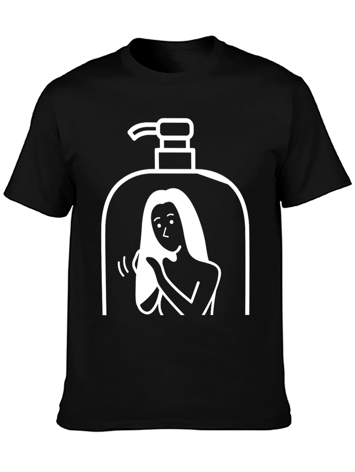 Novelty Shampoo Woman Graphic T-Shirt