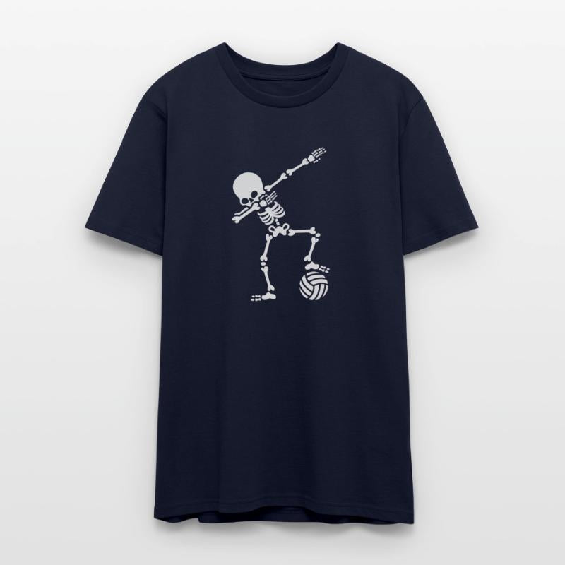 Dab dabbing skeleton (beach) volleyball