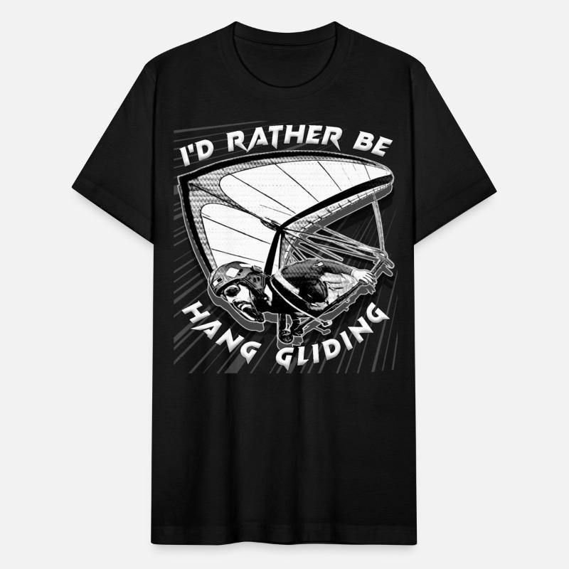 Deltaplane Gliders Saying '' I'd Rather Be Hang Gl