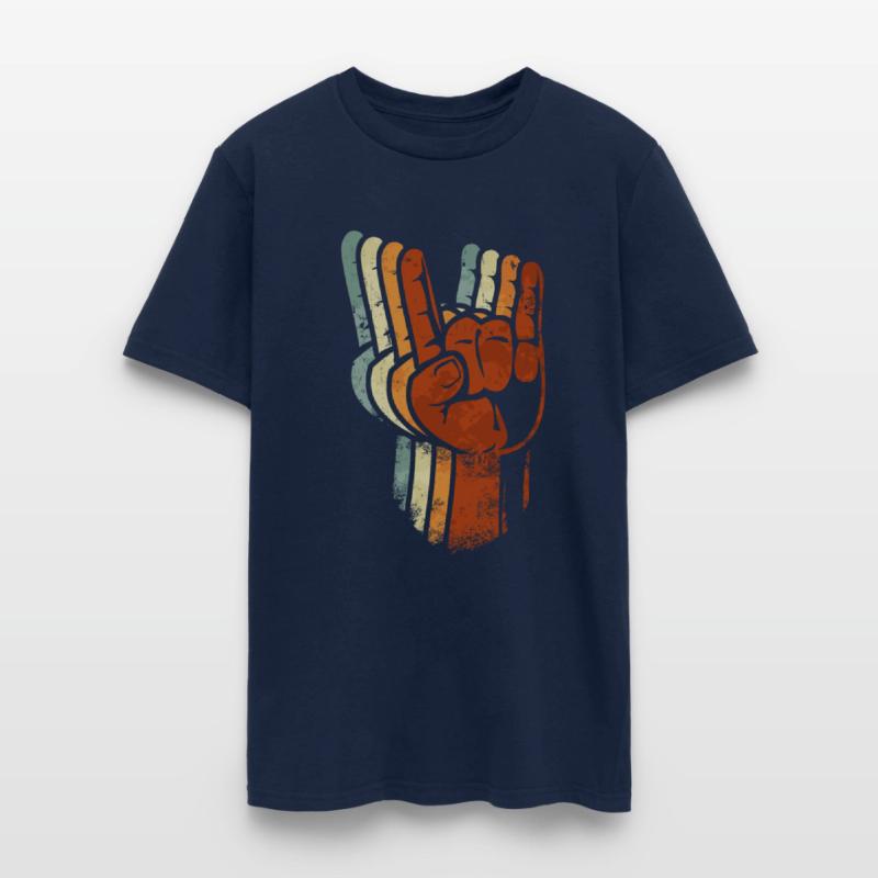 Devil horns Sign Retro Metal Fork Rock Hand