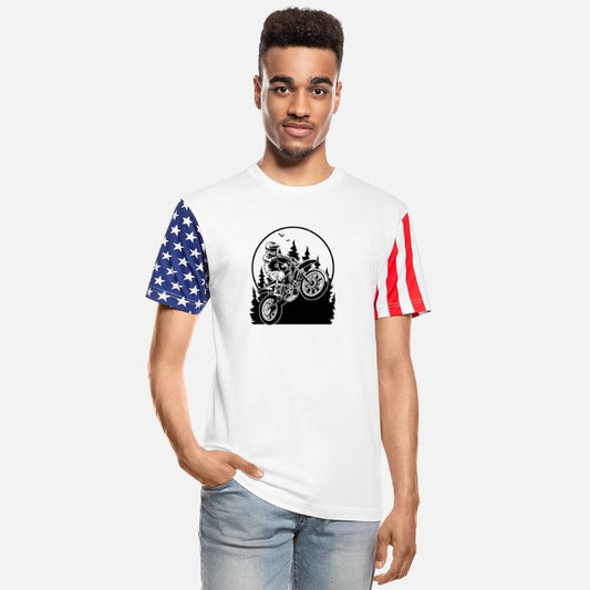 Dirt Bike Motorcycle Forest Sunset Scene