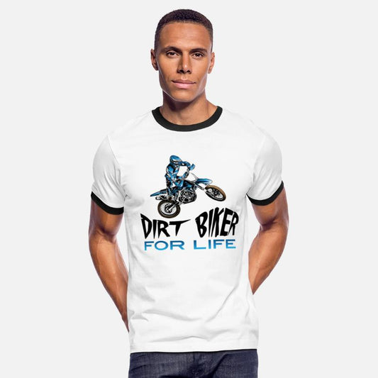 Dirt Biker For Life Blue