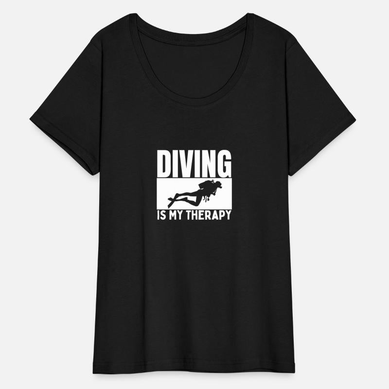 Diving Is My Therapy Funny Scuba Diving