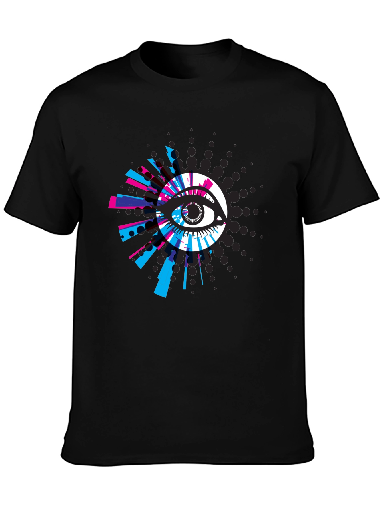 Eye Graphic Black T-Shirt - Modern Design