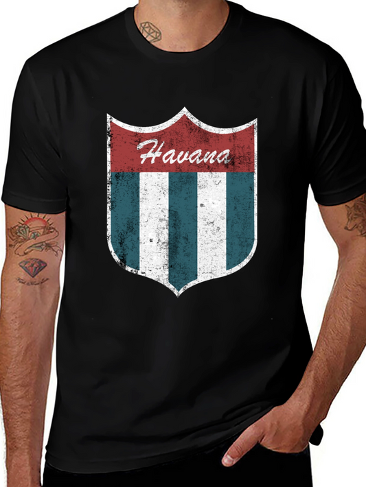Havana Shield Graphic T-Shirt - Cuba Pride Tee