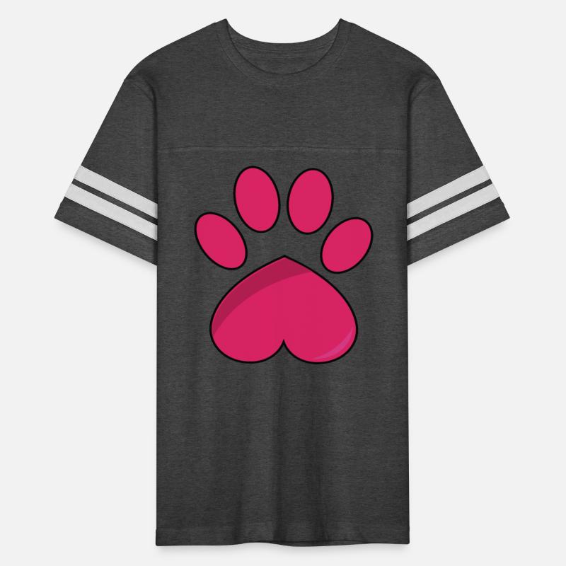 Dog feet valentine heart