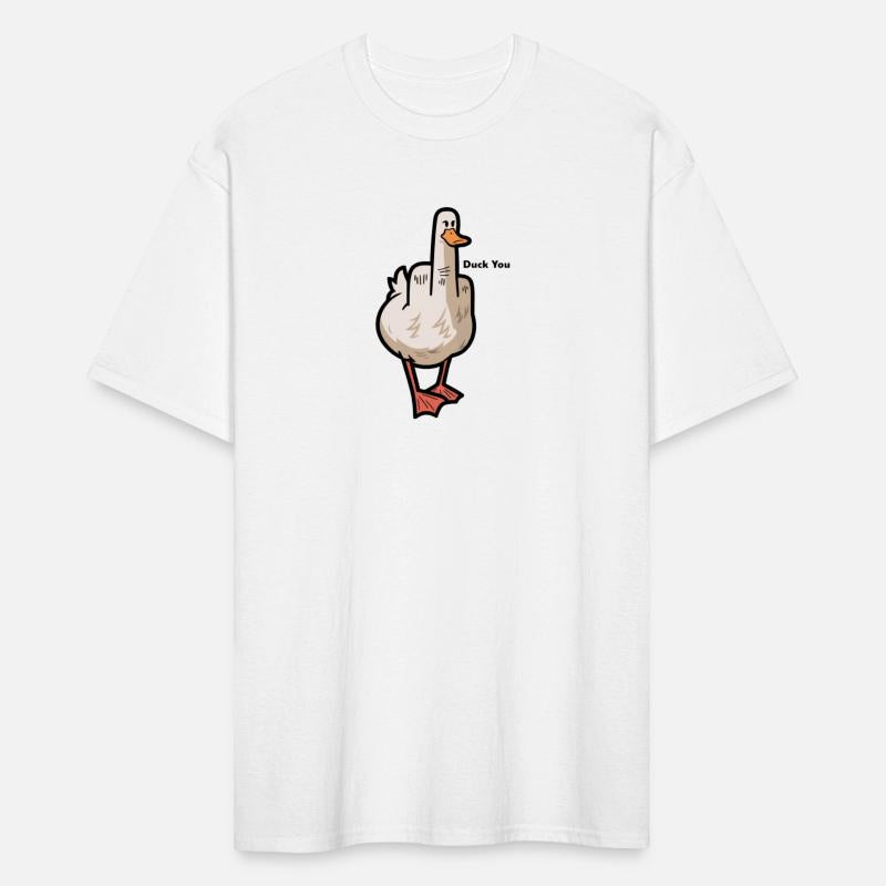 Duck You Funny Cartoon Duck Gesture