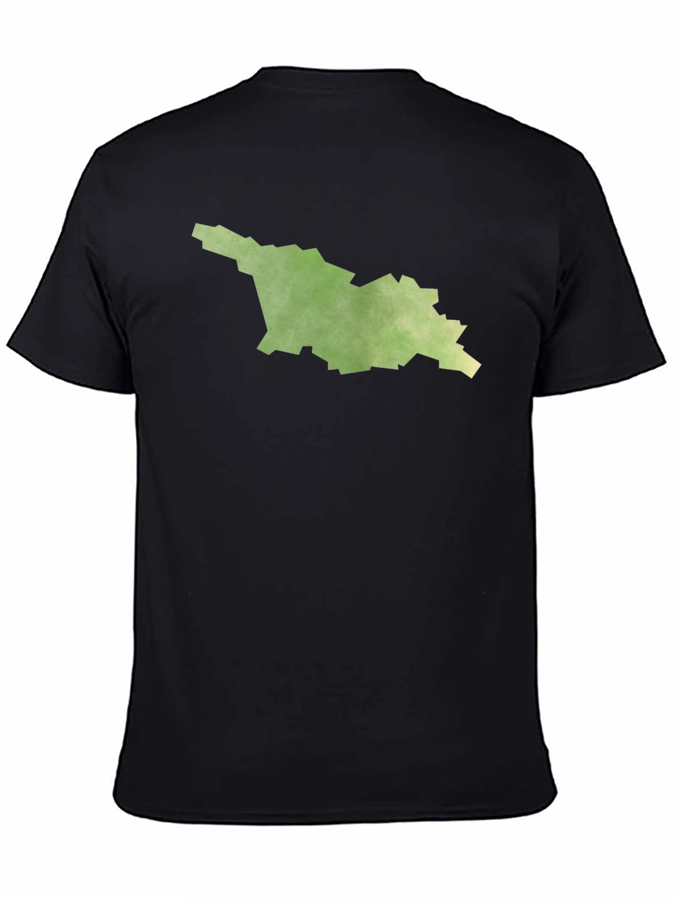 Georgia State Map Black T-Shirt