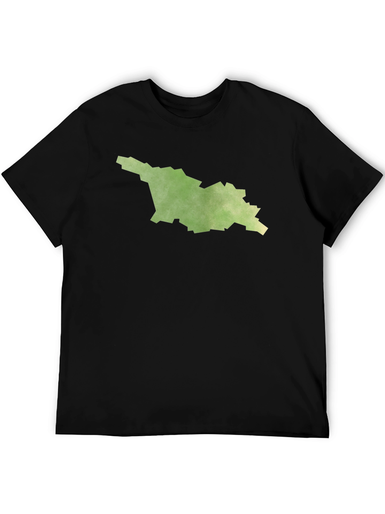 Georgia State Map Black T-Shirt