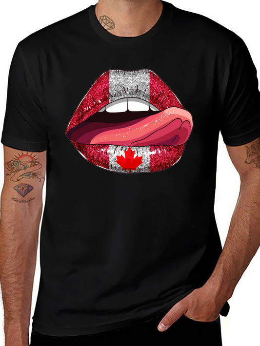Canada Flag Lips T-Shirt