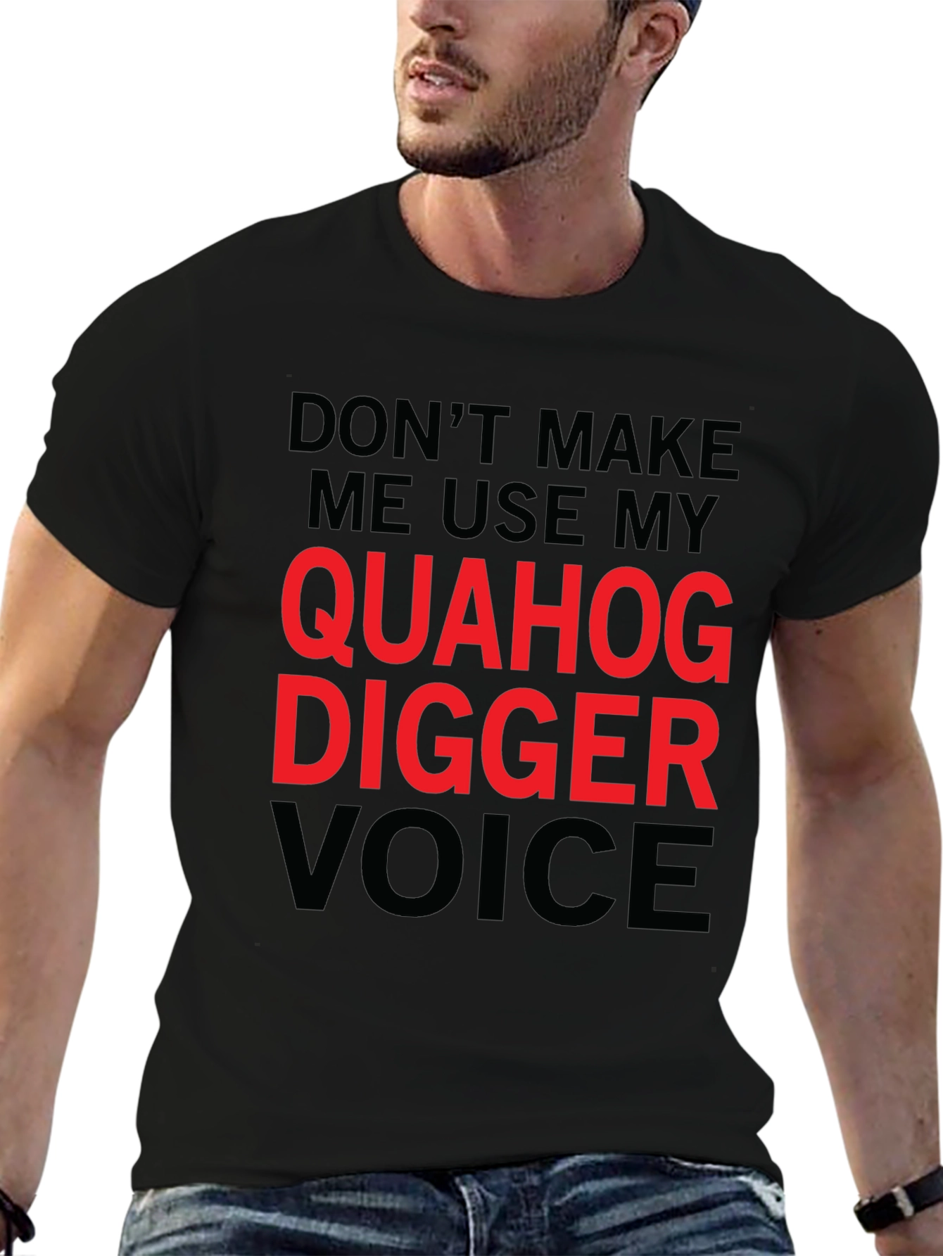 Quahog Digger Voice Graphic T-Shirt