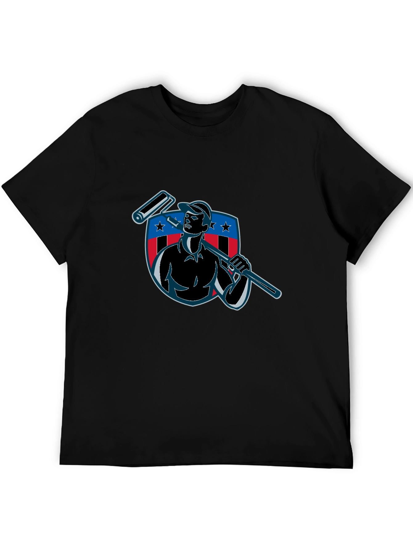 Patriotic Painter Graphic Tee - USA Pride